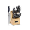 15-Piece Marble Style Cutlery Block Set Q350