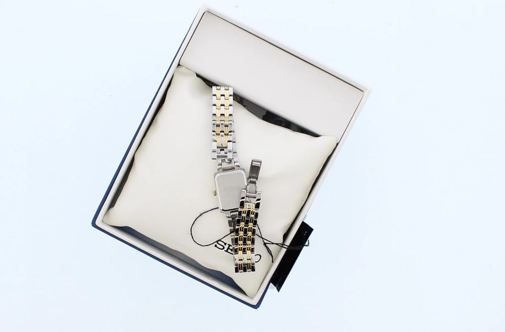Women's Stainless Steel & Gold-Tone Watch with White Dial M163273