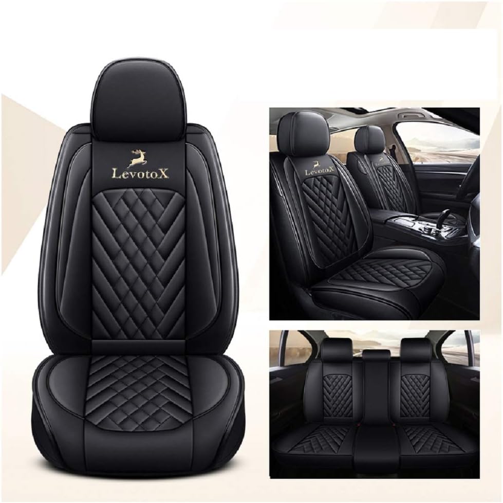Red 5 Seats Full Set Car Seat Covers C31640