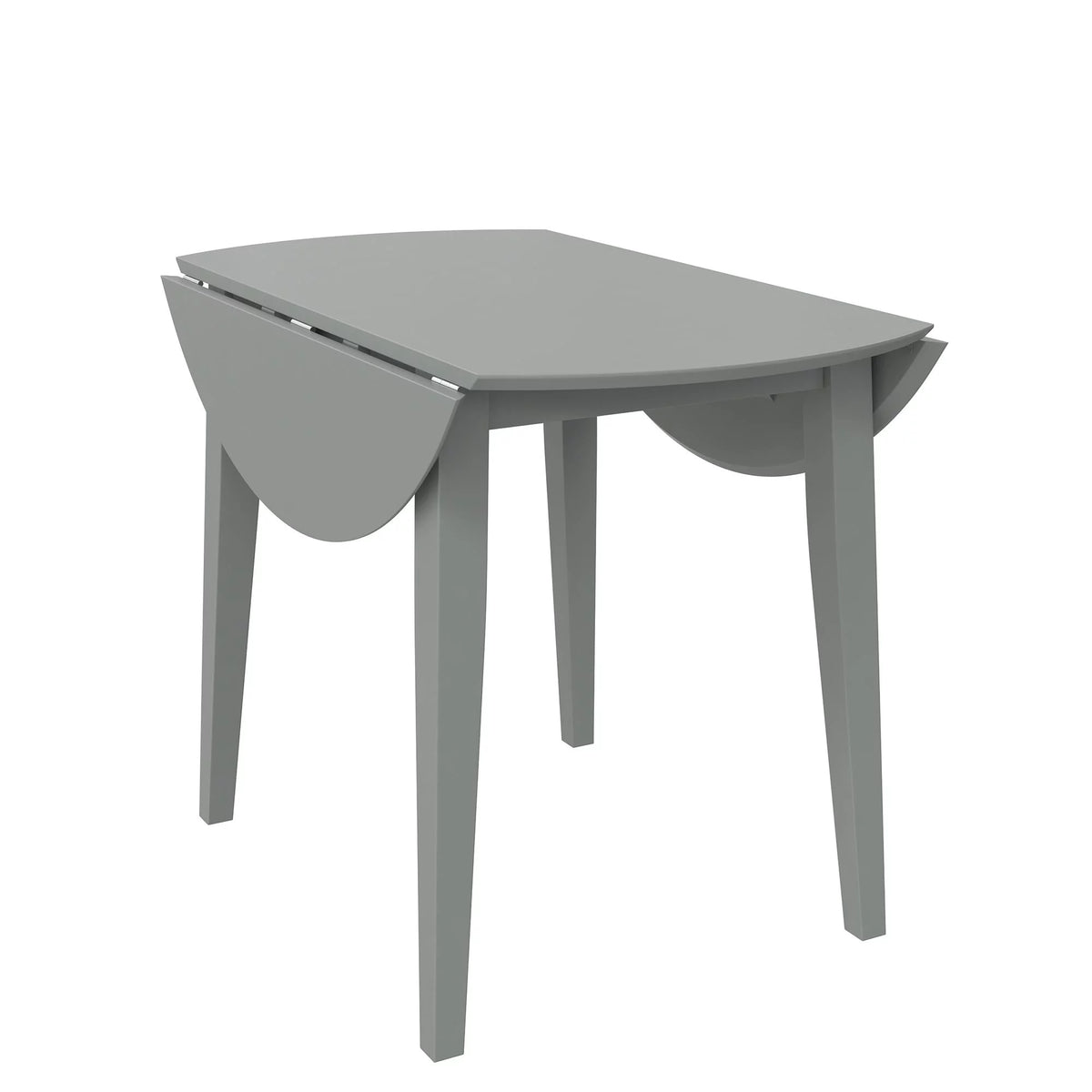 3-Piece Wood Dining Set with Double Drop Leaf Gray I991508