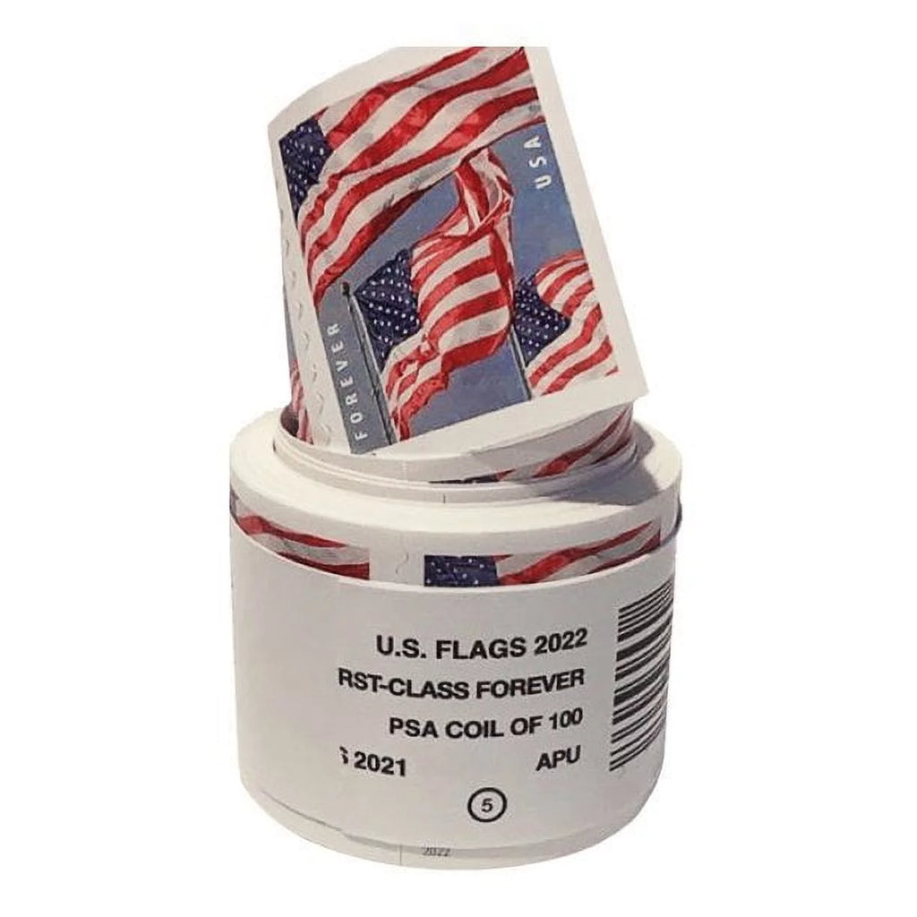 U.S Flag Roll of 100 Forever Stamps N64477