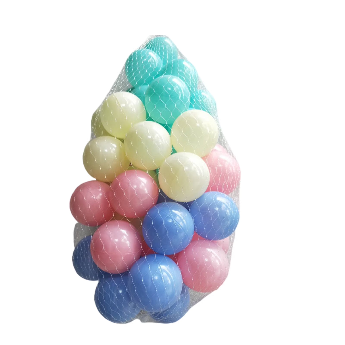 100Pcs Crush Proof Plastic Ball Pit Balls Mixed Colors B871464