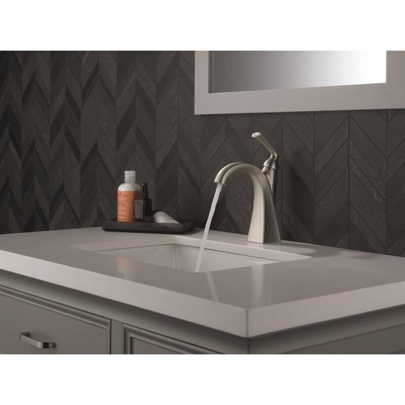 Single Hole Single-Handle Bathroom Faucet Brushed Nickel N327