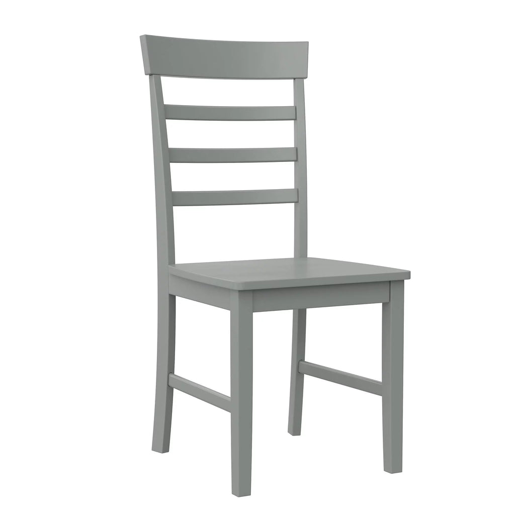 3-Piece Wood Dining Set with Double Drop Leaf Gray I991508