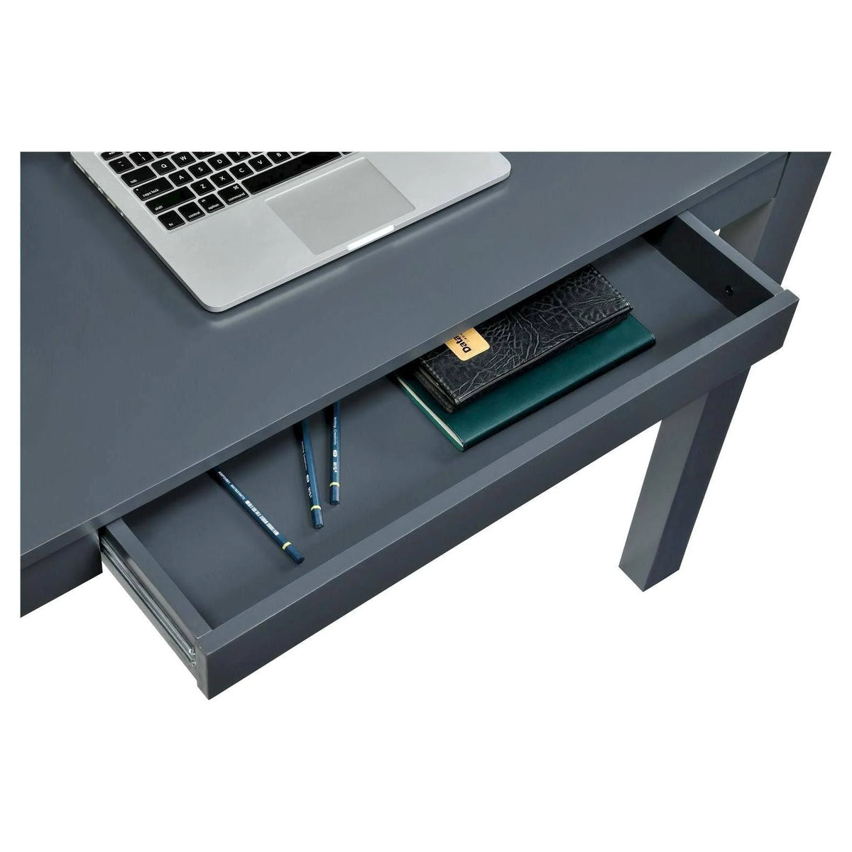 Gray Wood Writing Desk with Drawers G346490