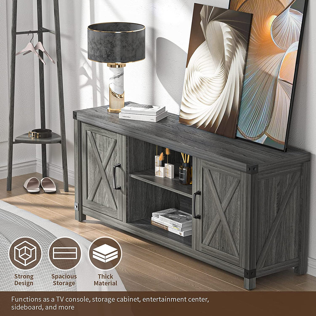 Farmhouse TV Stand with Storage B1889