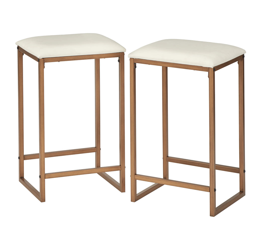 3-Piece Counter Height Dining Set with Table and 2 Stools L369