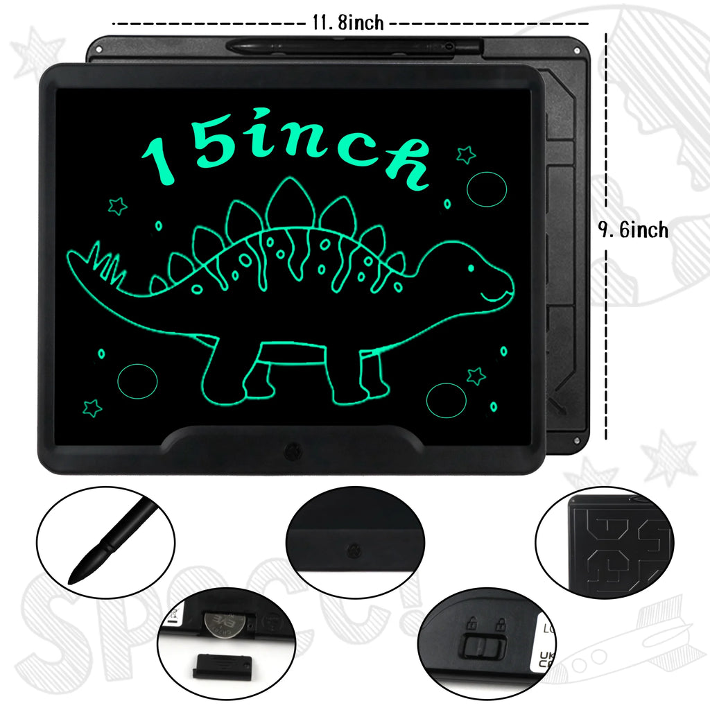15 Inch LCD Writing Tablet Black T1888