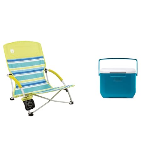 Lightweight Beach Chair with Cup Holder and Carry Bag I2925