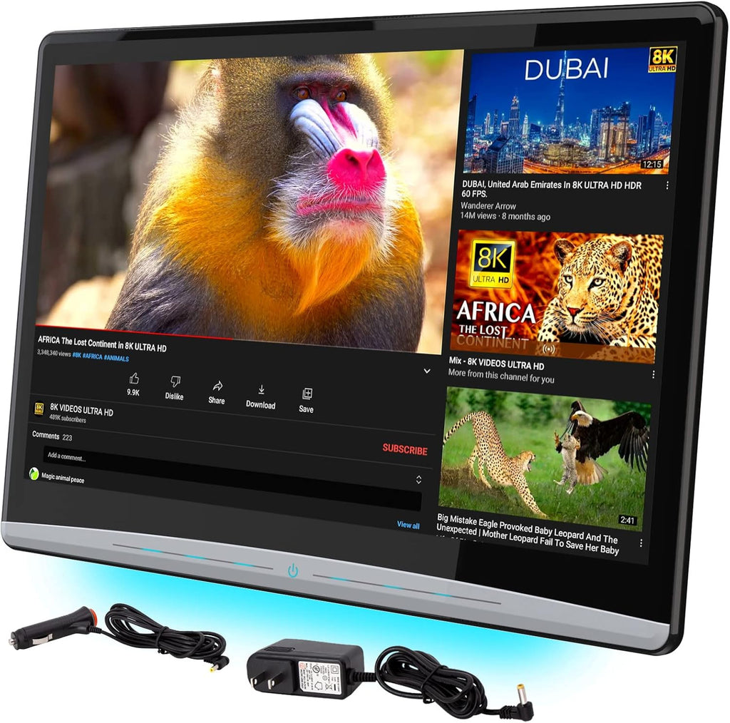 13.3" Car Headrest Monitor Touch Screen with WiFi Bluetooth HDMI N461073