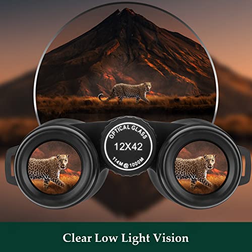 12x42 HD Binoculars with Phone Adapter and Tripod K5132