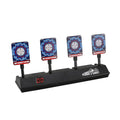 Electronic Scoring Shooting Targets, 4 Targets LED Light Auto Reset L61791