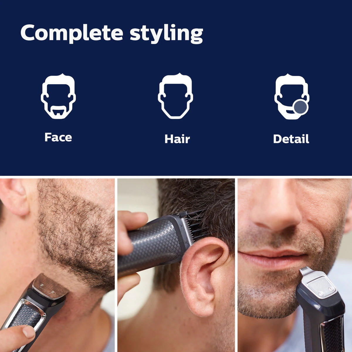 13 Piece Mens Grooming Kit for Beard Face Nose and Ear Hair W901469