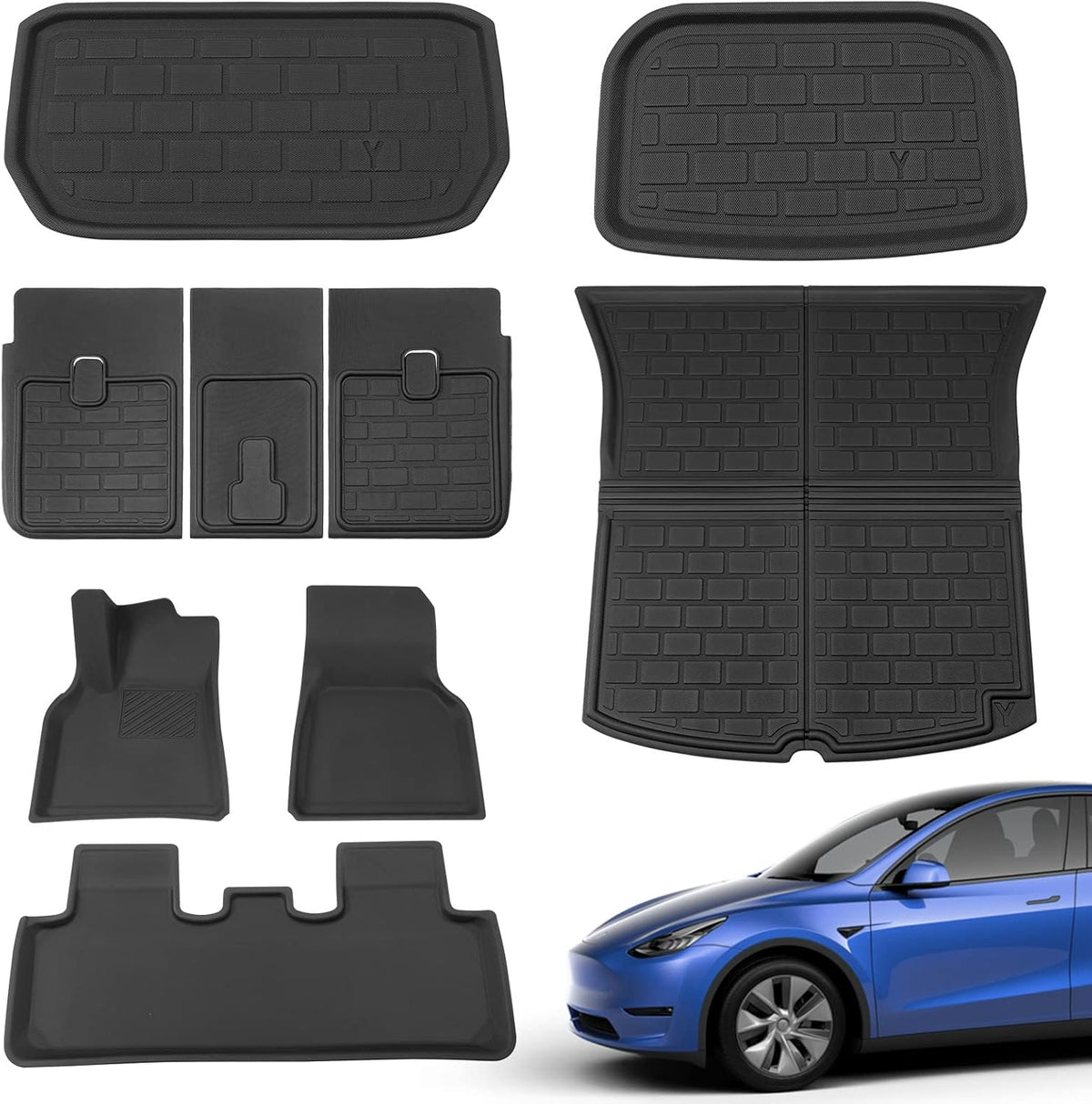 TPR Trunk Mat Cargo Liner Set of 9 V6655