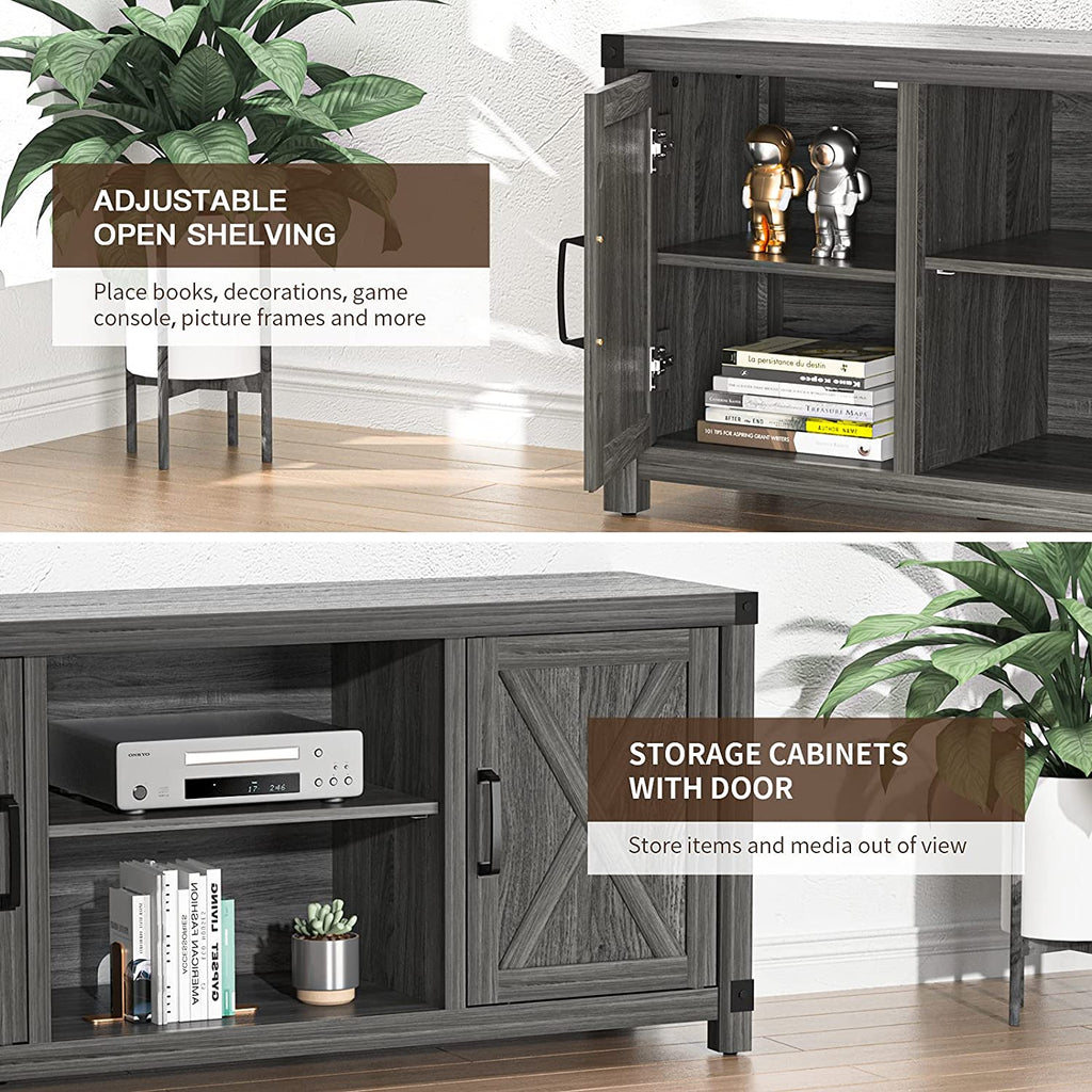 Farmhouse TV Stand with Storage B1889
