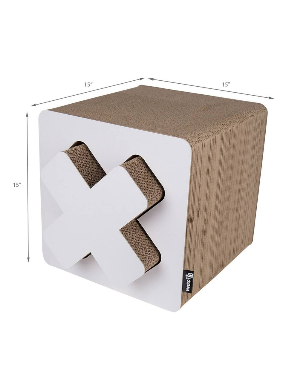 Large White Cardboard Cat Scratcher D405