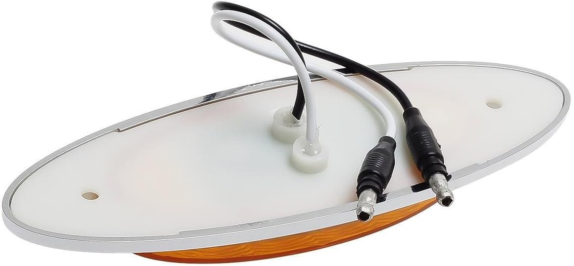10Pcs 6-1/2inch Amber Clearance Marker Light with Bullet Terminal M9893