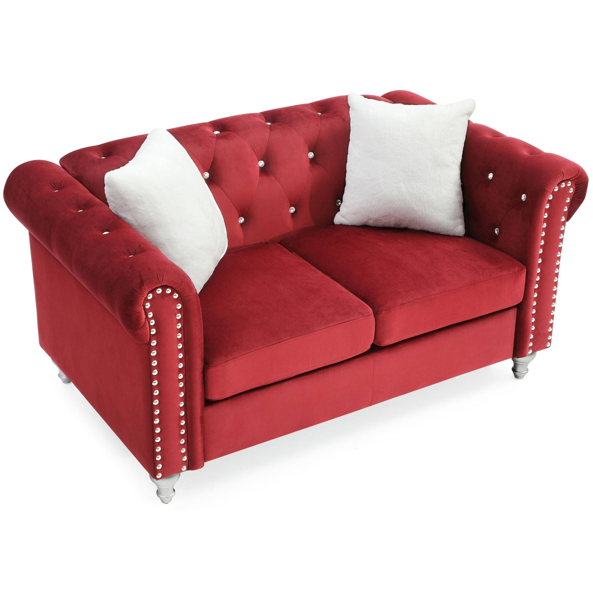 Black Velvet Loveseat N732282
