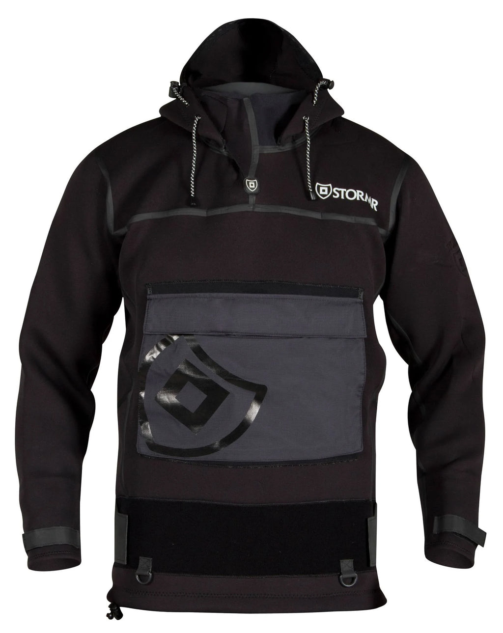 Black Neoprene Waterproof Surf Top W646558