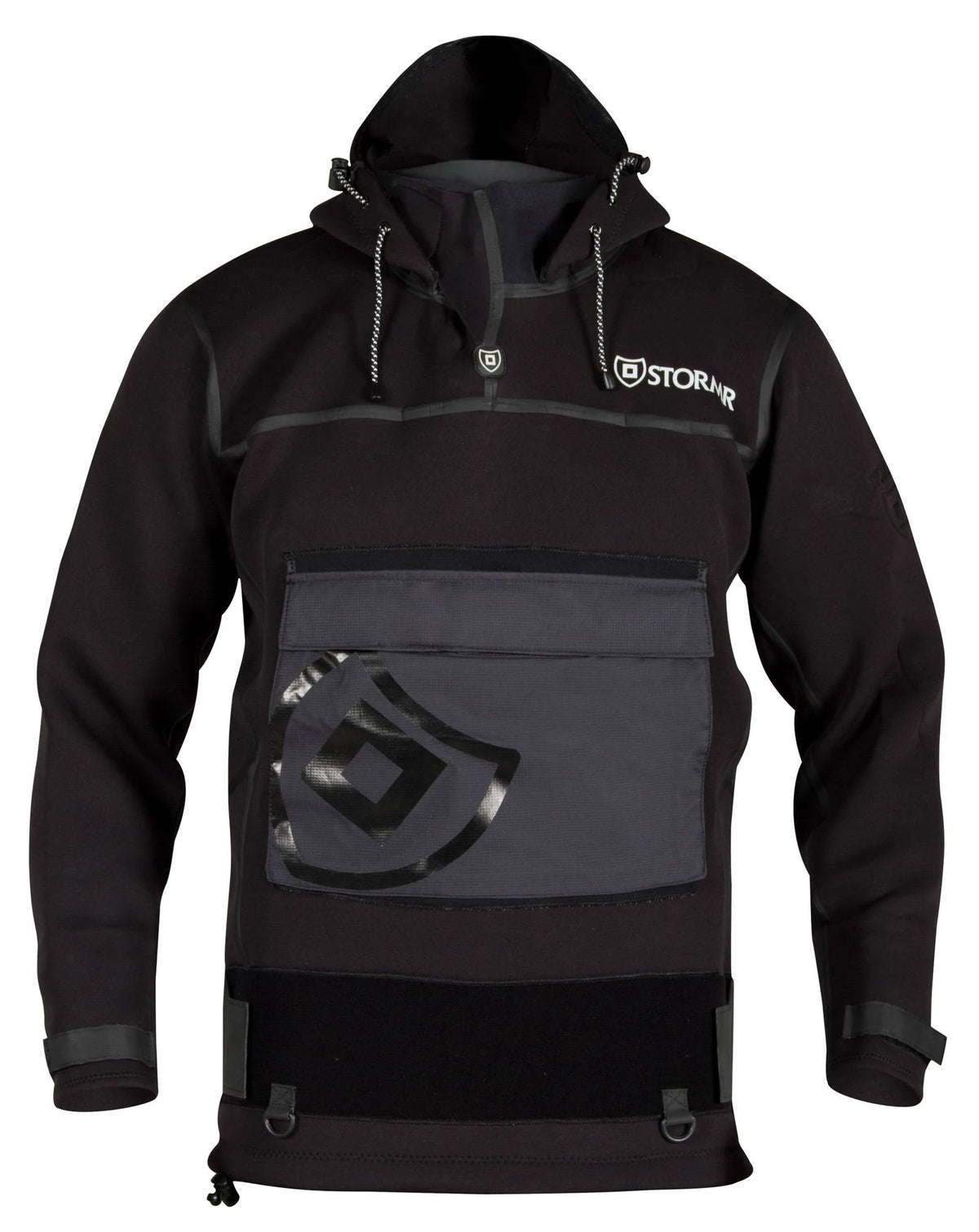 Black Neoprene Waterproof Surf Top W646558