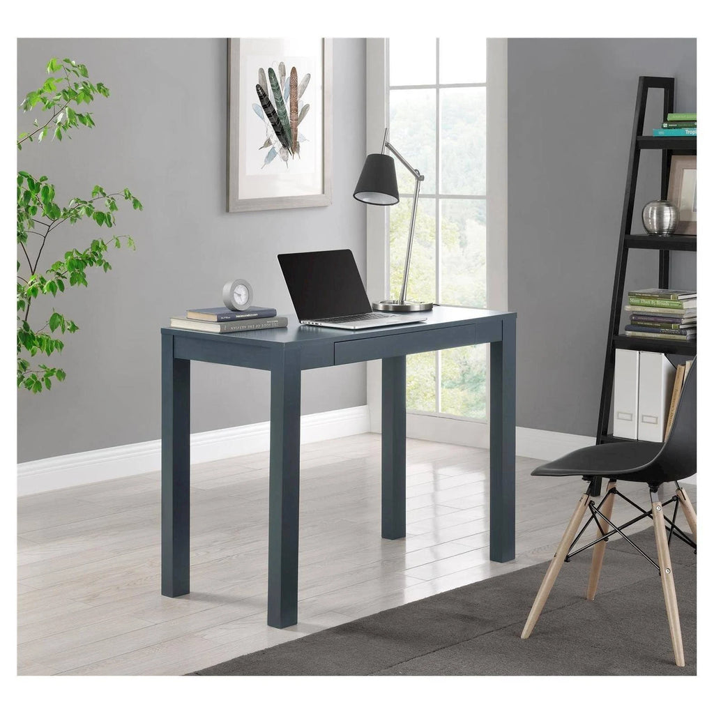 Gray Wood Writing Desk with Drawers G346490