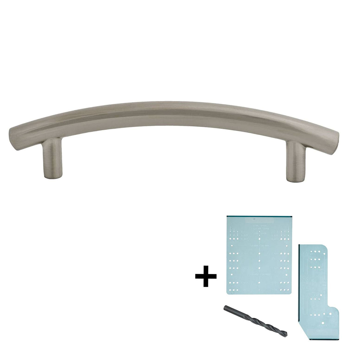 25-Pack Satin Nickel Cabinet Hardware Pulls with Templates J5143