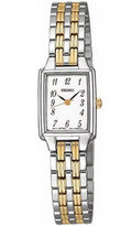 Women's Stainless Steel & Gold-Tone Watch with White Dial M163273