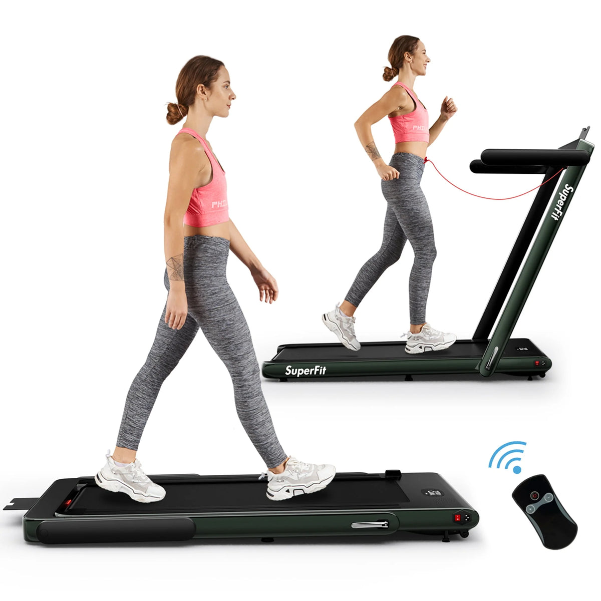 2.25HP Folding Treadmill with Remote Control T2845