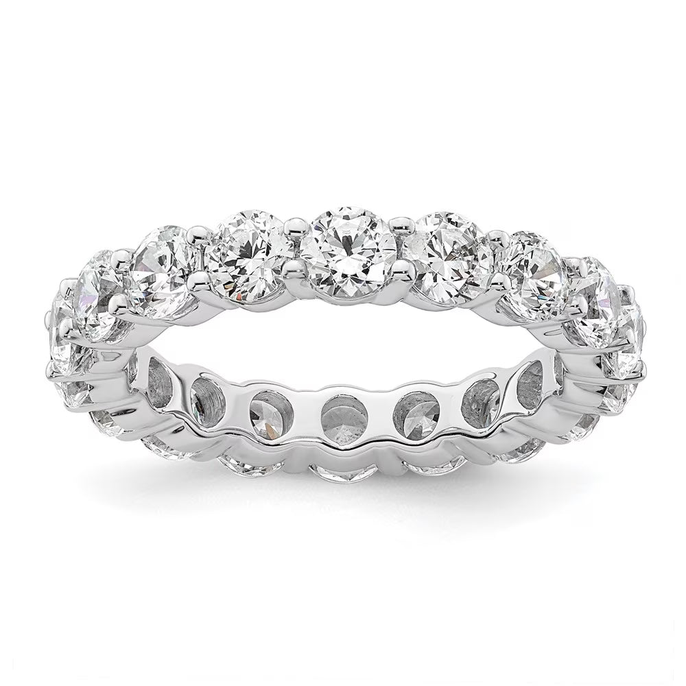 14k White Gold Size 6 3 carat Diamond Eternity Band N47096