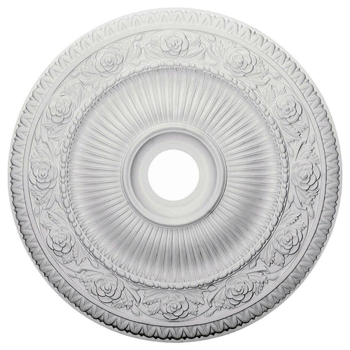 24 1/4x22OD x 3 7/8x22ID x 2x22P Hand-Painted Bronze Ceiling Medallion I775