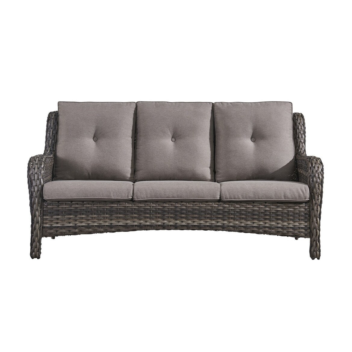 Rattan Wicker Sectional Sofa Set with Ottomans M88560