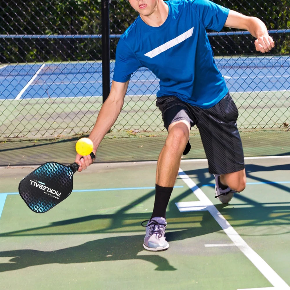 Carbon Fiber Pickleball Paddle and Ball Set A68657