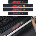 4PCS Carbon Fiber Door Sill Protector Z3689