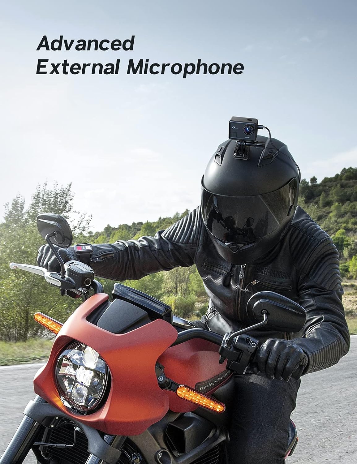 4K/60FPS Waterproof Action Camera with Touch Screen WiFi and 2X1350mAh Batteries X868739