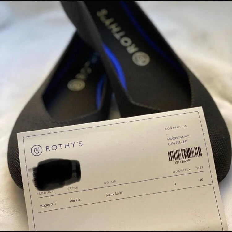 Black Flat Shoes T1213