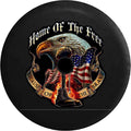 Black 32 in Spare Tire Cover with Backup Camera Hole V88734