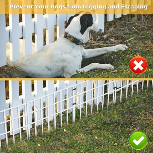 25 Pack 17in No Dig Rustproof Metal Garden Fence H190702