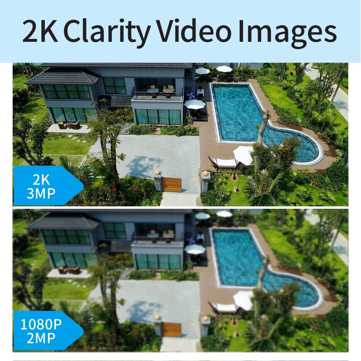 8CH NVR with 1TB HDD and 6PCS 3MP Outdoor Bullet Cameras with PIR Sensor and Floodlight L72394