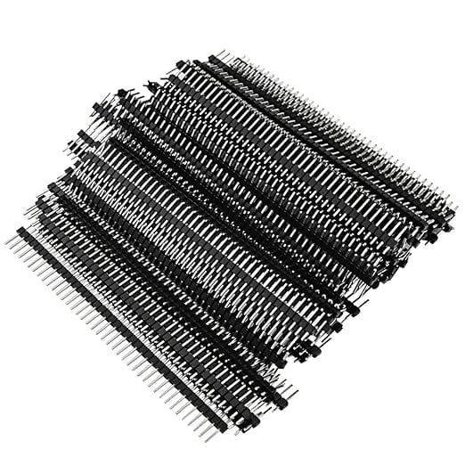 100pcs Male Header Pins Single Row 40 Pin 0.1 Inch 2.54mm Connector Q99398