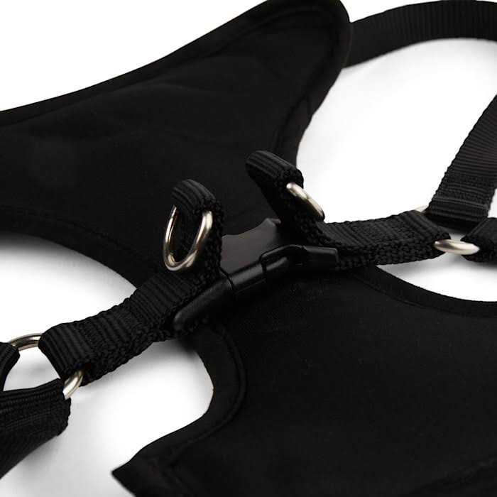 Black Step in Dog Harness S543