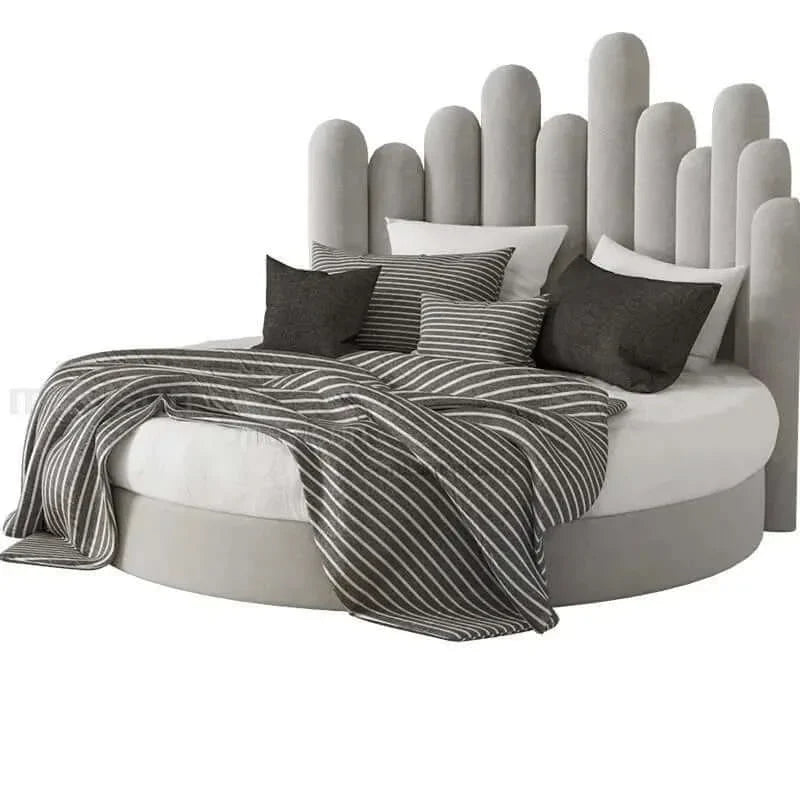 Grey Round Bed I648