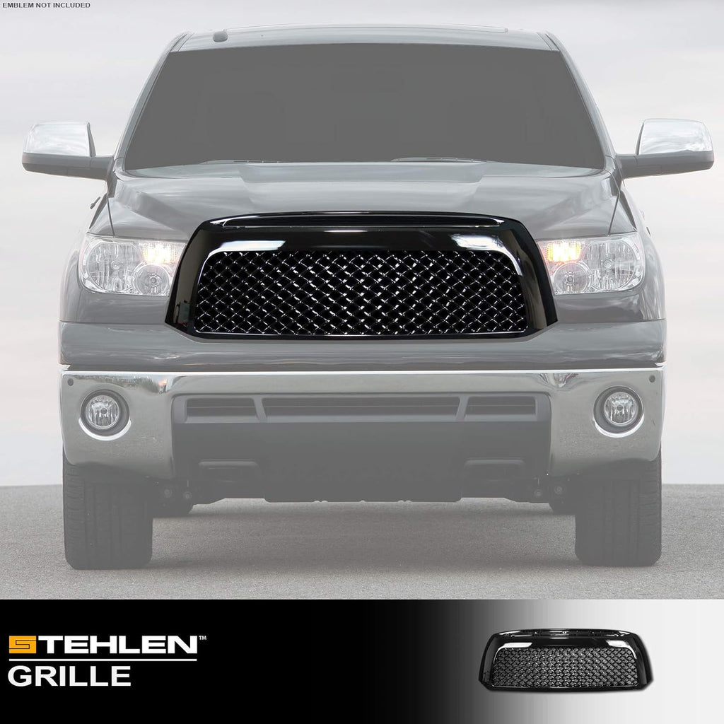 Black Mesh Front Hood Bumper Grille Q776