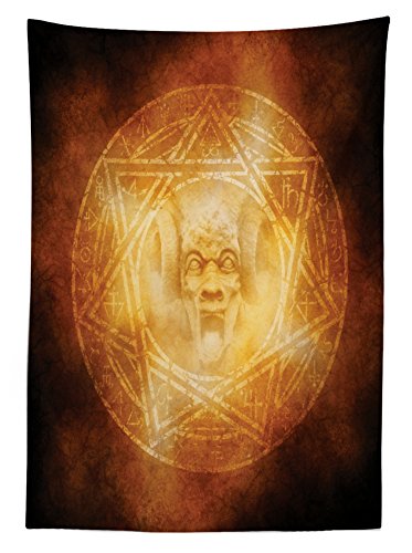 Orange Horror House Tablecloth O867