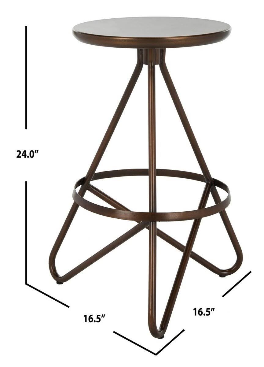 White/Gold Counter Stool I62800