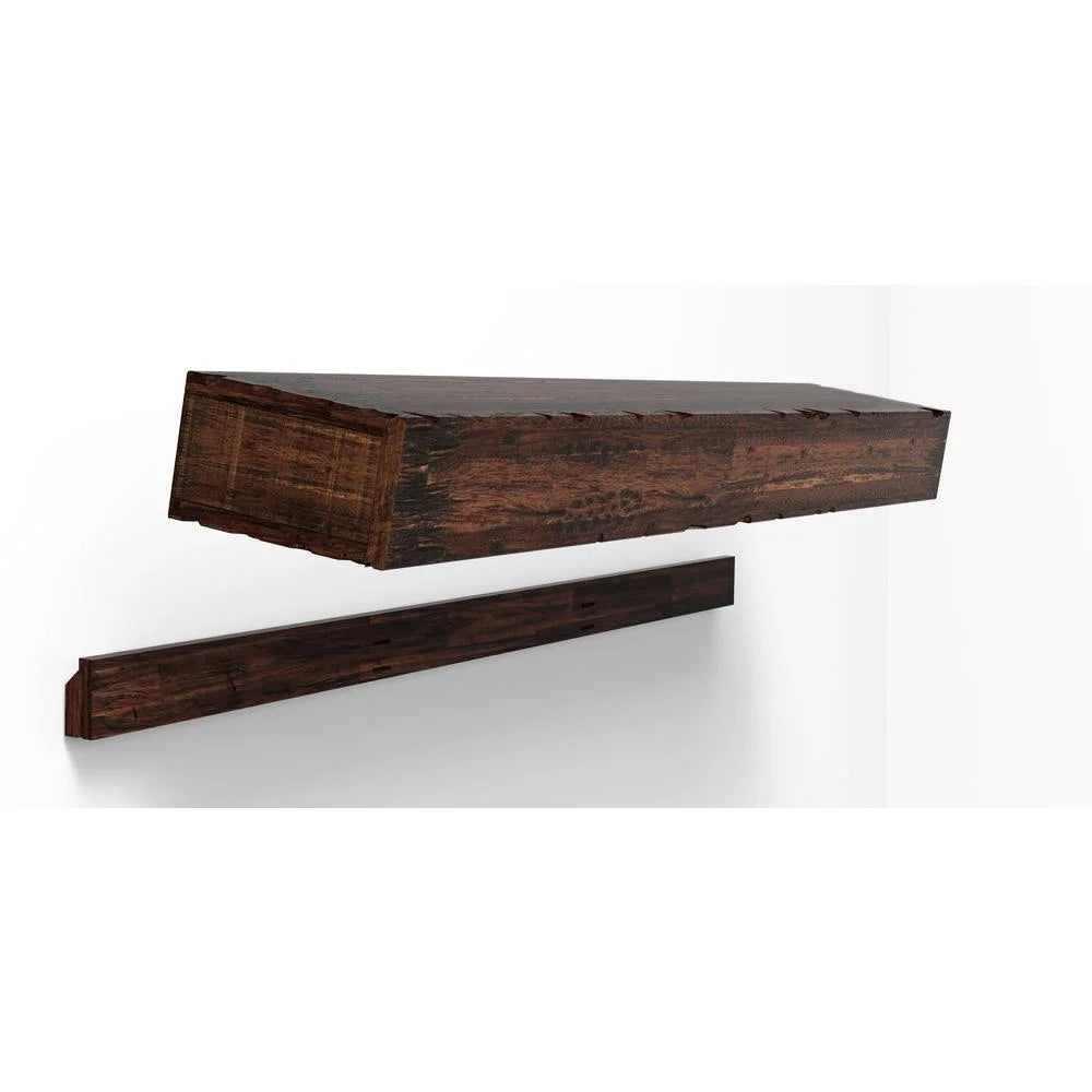 Distressed Floating Shelves, Brown - 2 Piece A1703