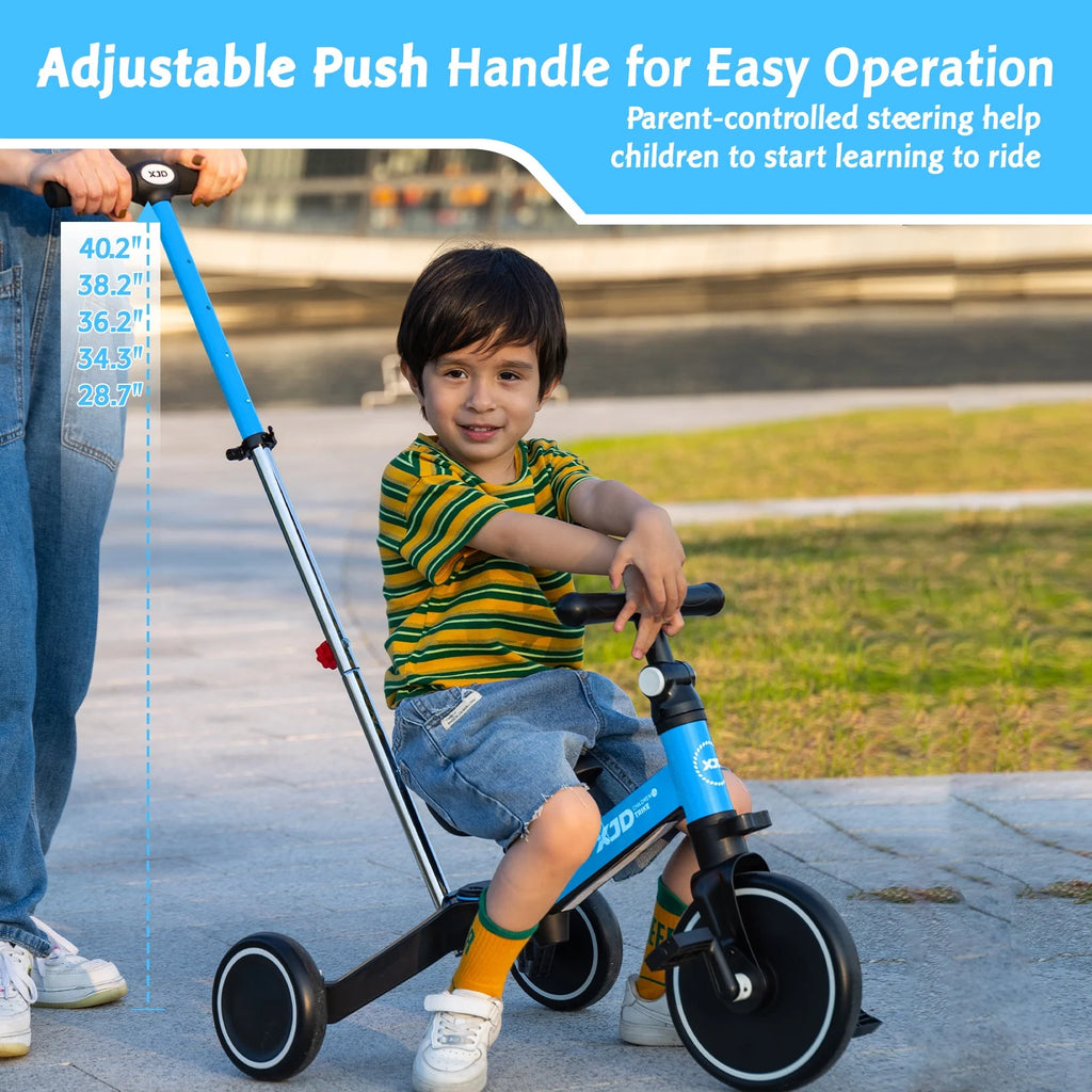 7 in 1 Toddler Tricycle with Push Handle H5526