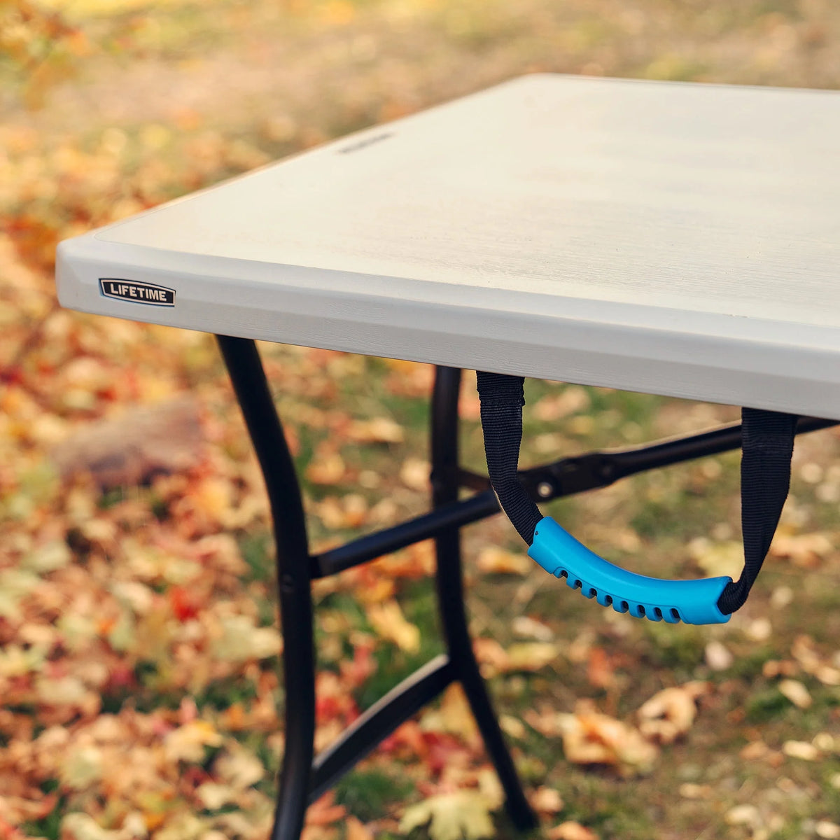 5 Foot Rectangle Fold-in-Half Table Gray X8318