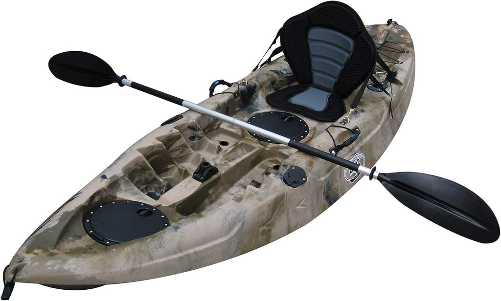 9' Single Sit On Top Fishing Kayak with Seat and Paddle G7781