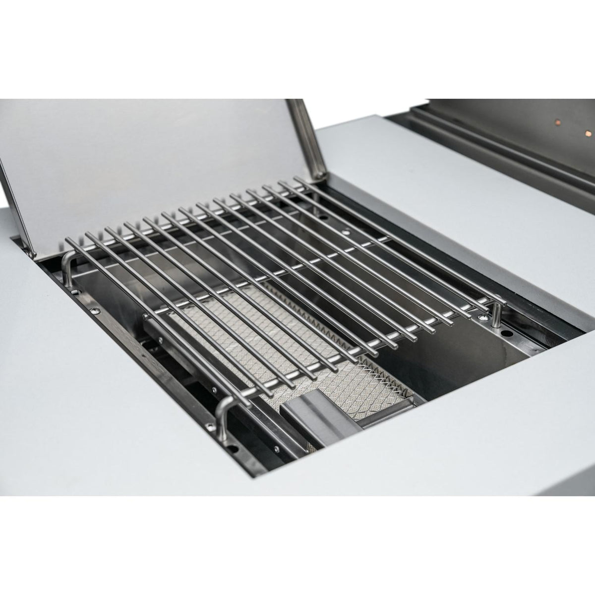 Black Stainless Steel Propane Gas Island Grill with Infrared Side Burner and Rotisserie Kit Z267