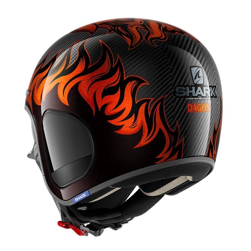 Carbon-orange Helmet Size S O382